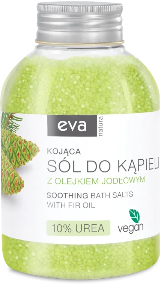 EVA NATURA Kojąca sól do kąpieli z olejkiem jodłowym z 10% mocznikiem